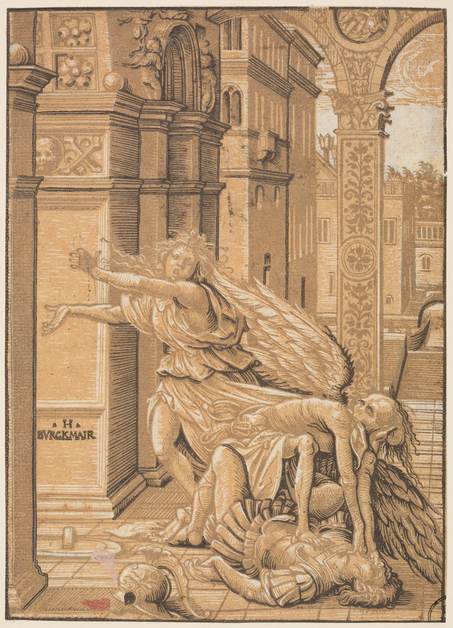De doop van de eunuch door Hans Burgkmair