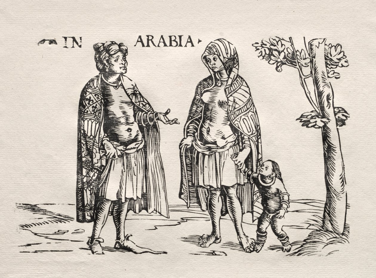 Inboorlingen van Arabië en de Indiën door Hans Burgkmair