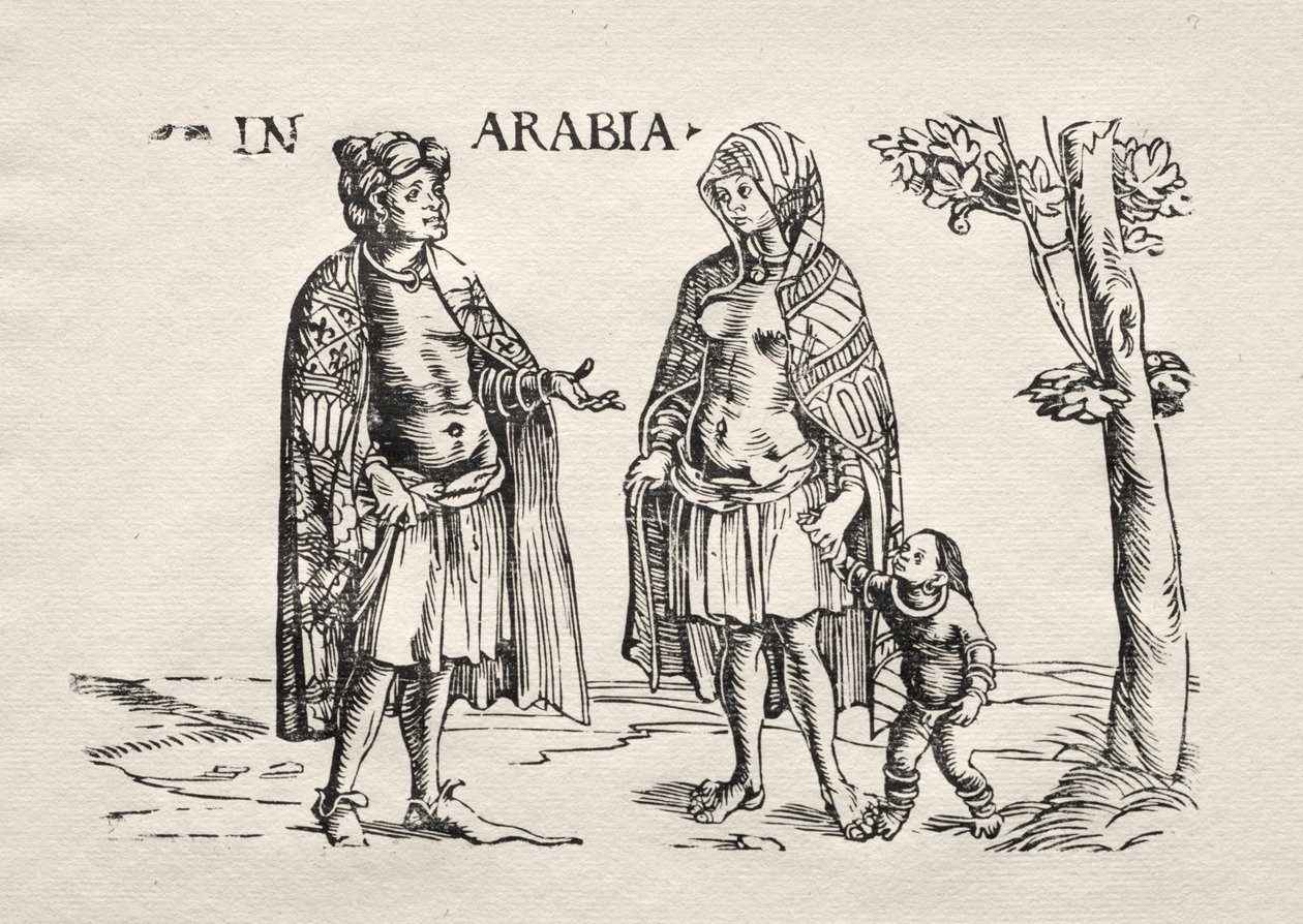 Inboorlingen van Arabië en de Indiën door Hans Burgkmair