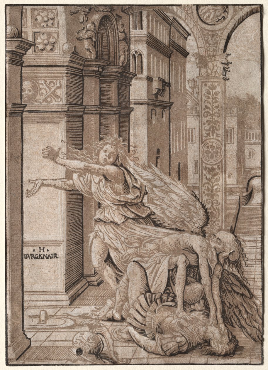 De Geliefden Verrast door de Dood, 1510 door Hans Burgkmair