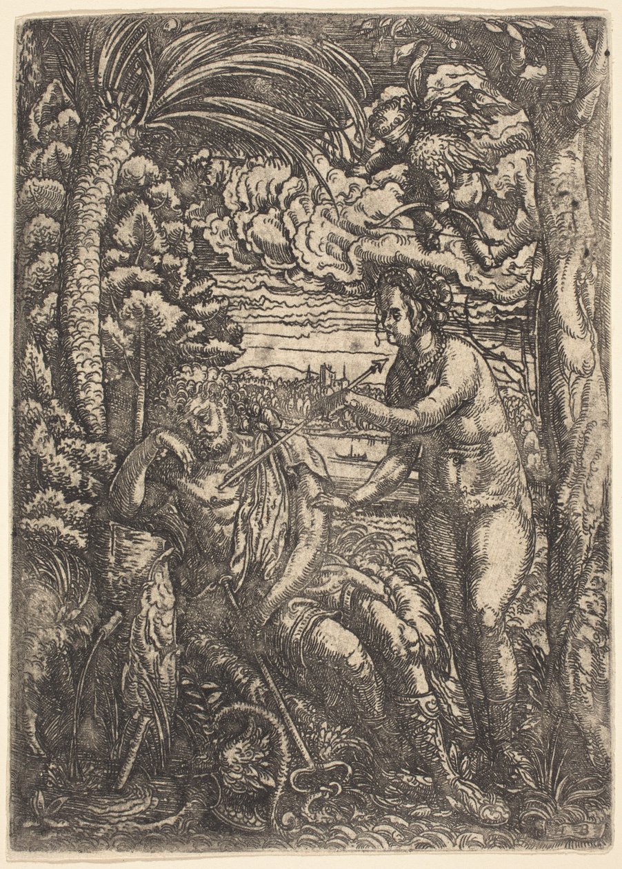 Mercurius en Venus door Hans Burgkmair I
