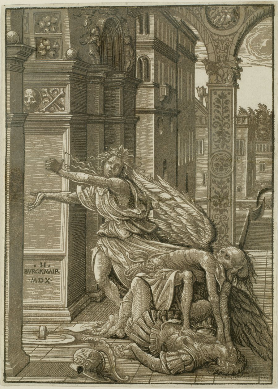 Geliefden verrast door de dood door Hans Burgkmair the Elder