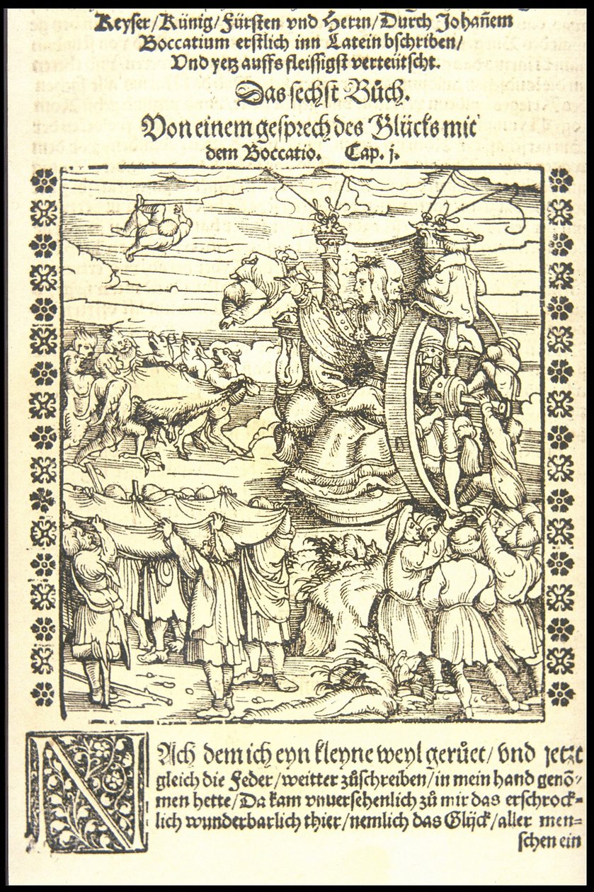 Het Rad van Fortuin door Hans Burgkmair the Elder