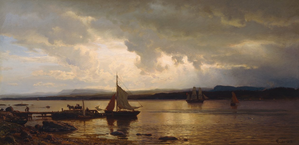 Van Oslofjord door Hans Gude