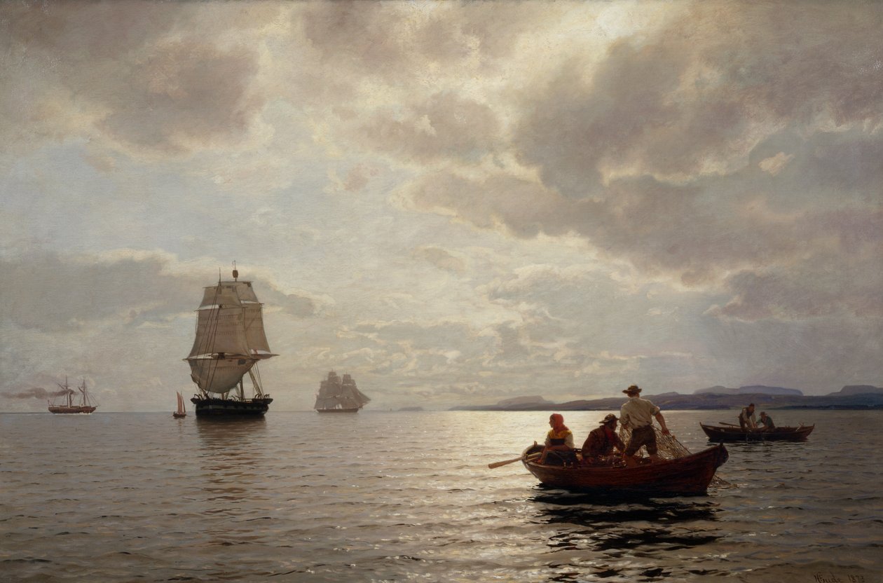 Van Oslo fjord door Hans Gude