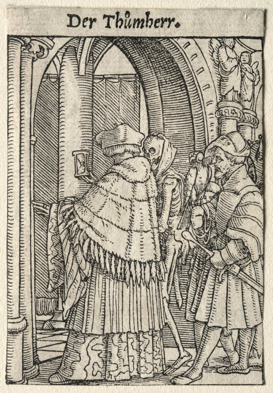 Dans van de Dood: De Kanunnik door Hans Holbein