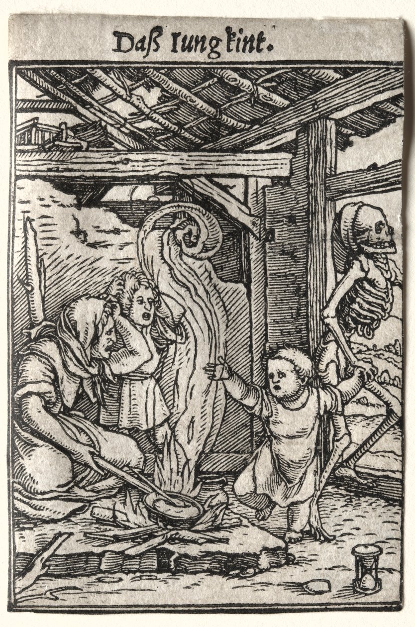 Dans van de Dood: Het Kind, ca. 1526 door Hans Holbein