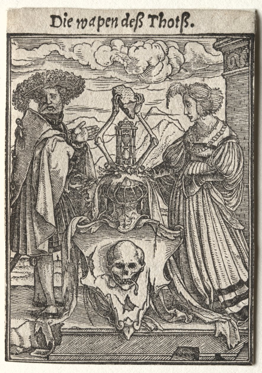 Dans van de Dood: Het Wapen van de Dood door Hans Holbein