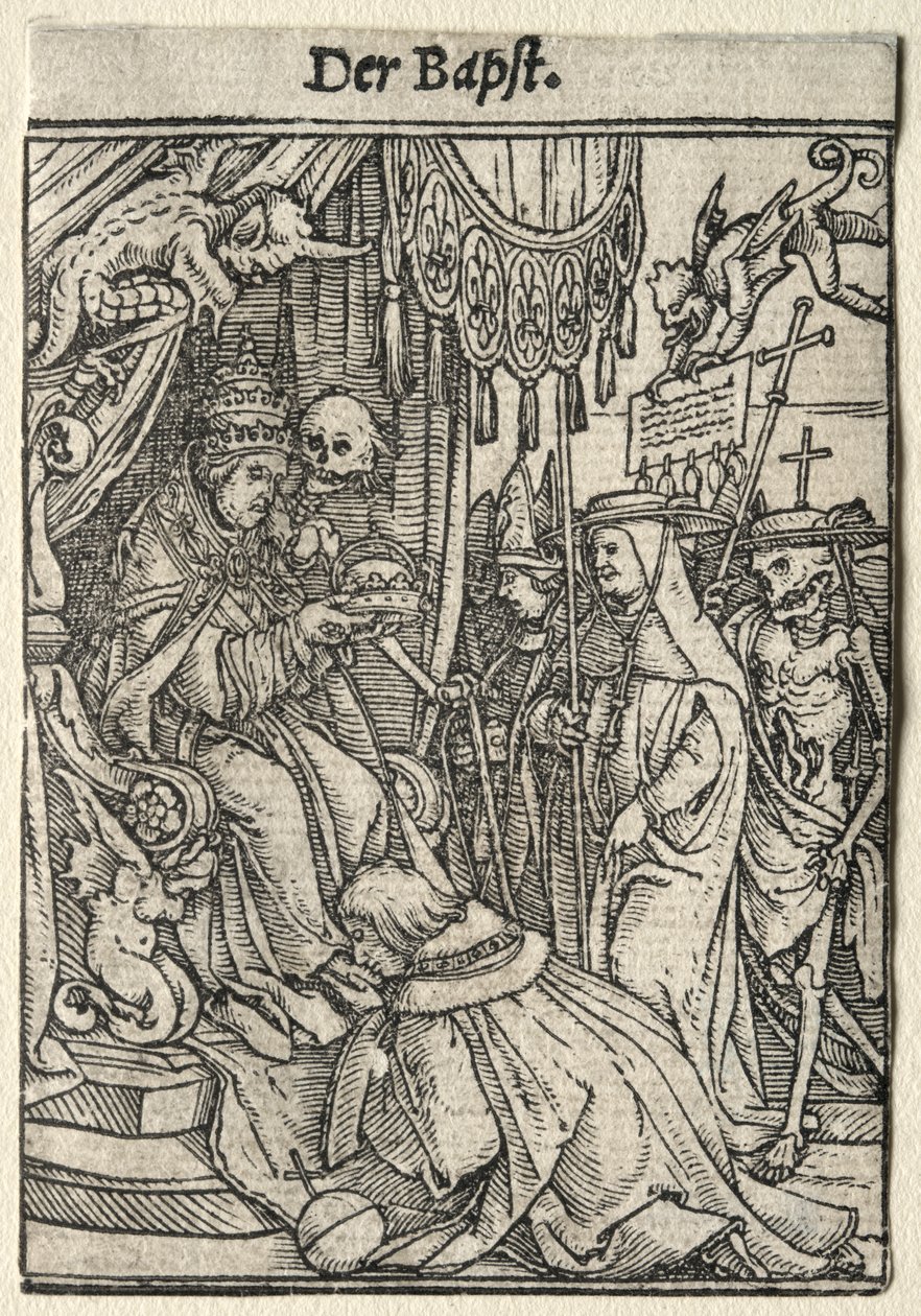 Dans van de Dood: De Paus door Hans Holbein