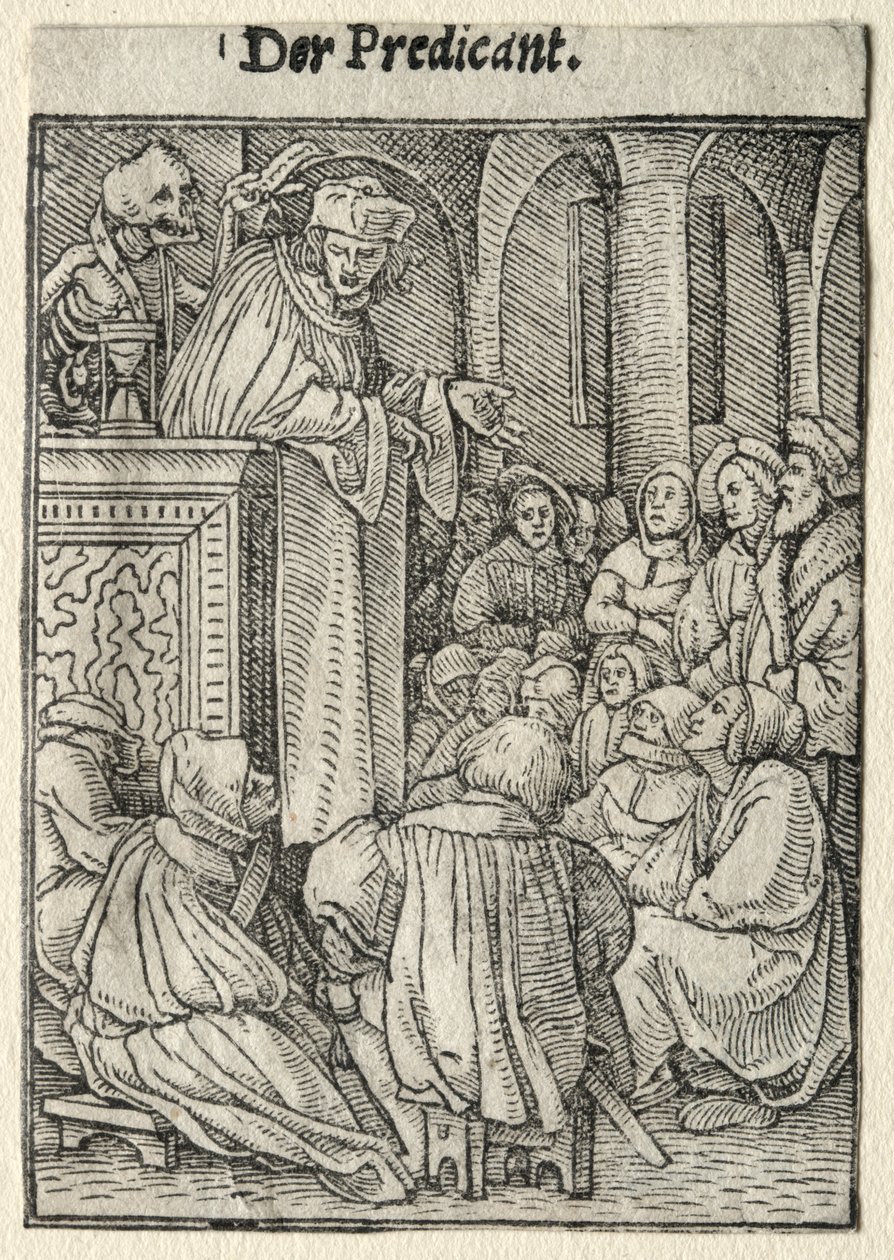 Dans van de dood: De prediker door Hans Holbein