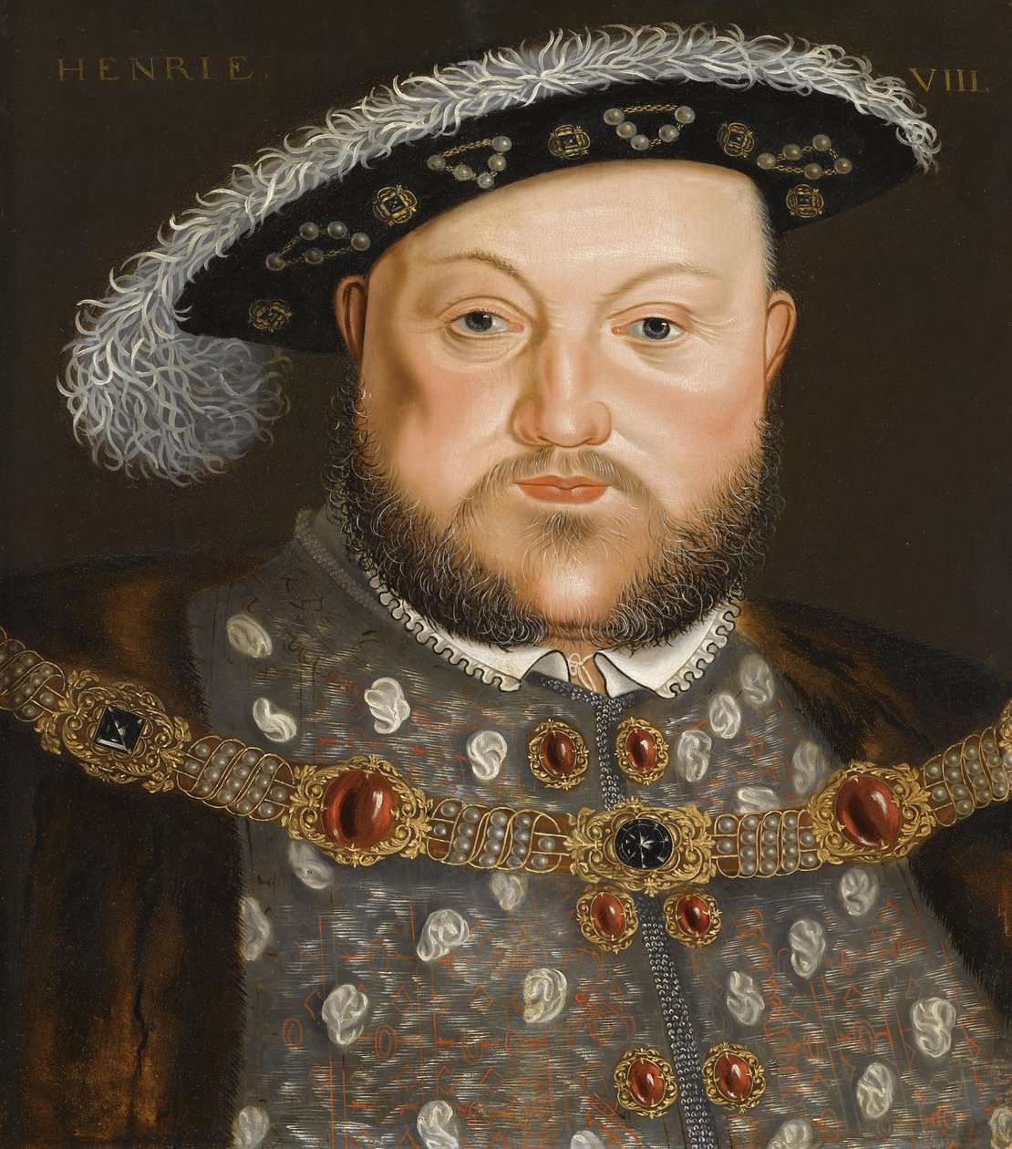 Portret van koning Hendrik VIII van Engeland door Hans, Holbein