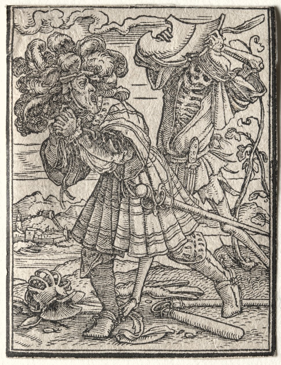 De Dans van de Dood: De Graaf of Hertog door Hans Holbein