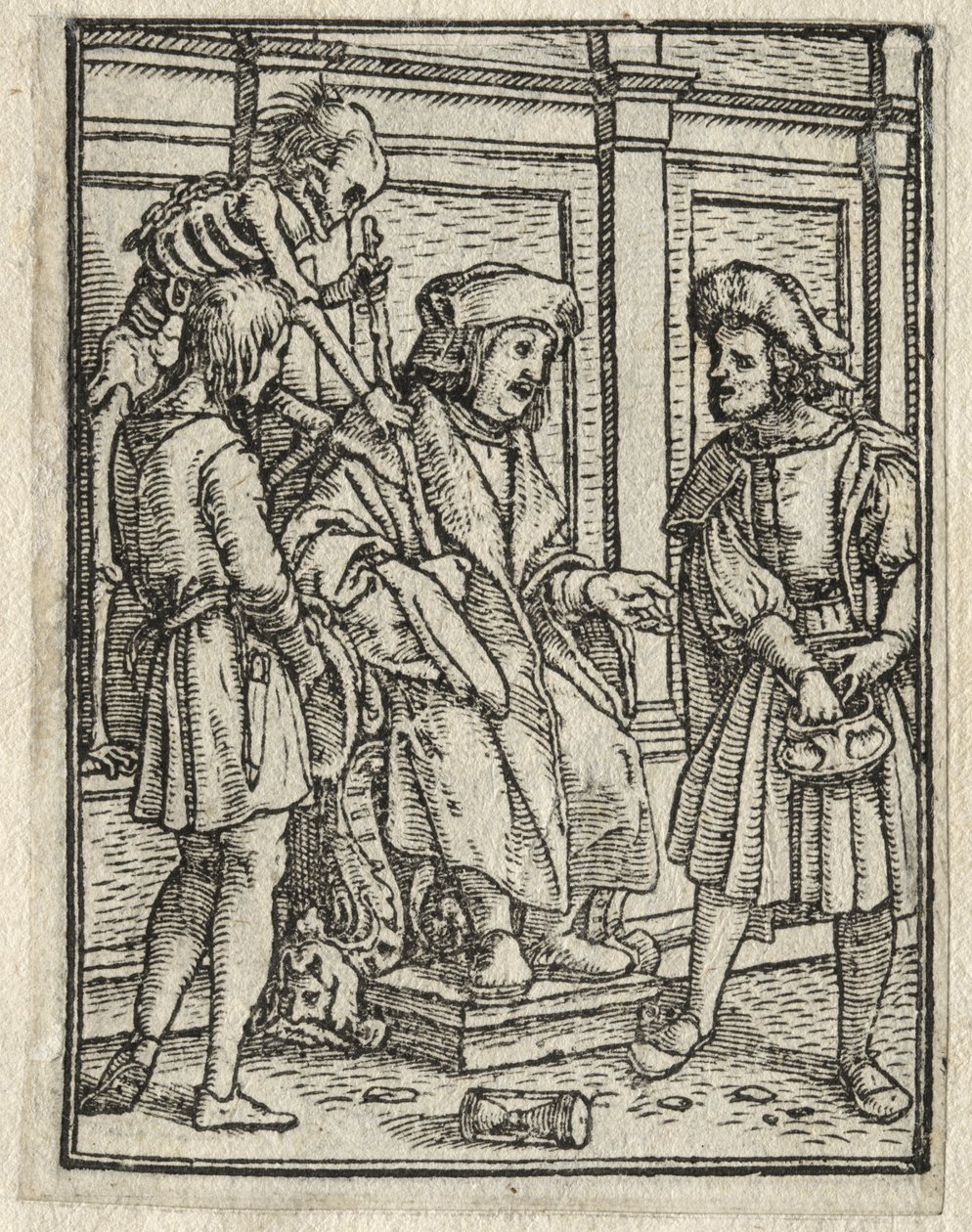 De dans van de dood: De rechter door Hans Holbein