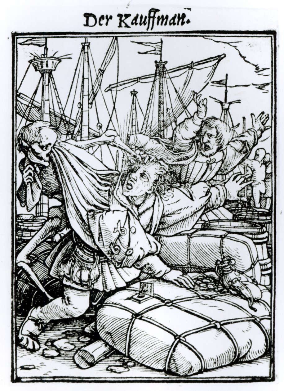 De dood en de koopman, uit 