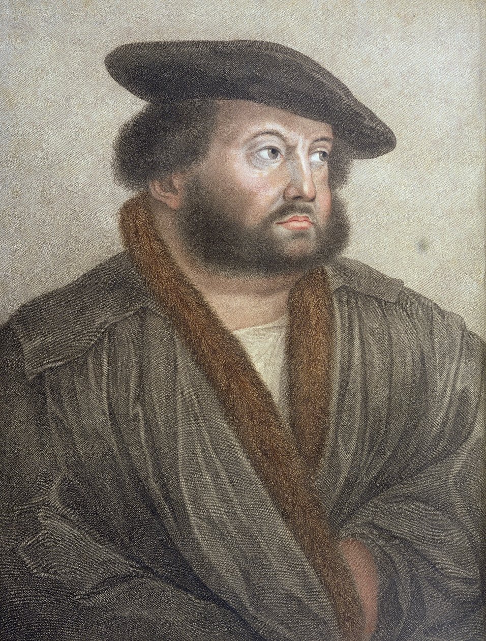 Portret van Hans Holbein, gegraveerd door Francesco Bartolozzi door Hans Holbein der Jüngere