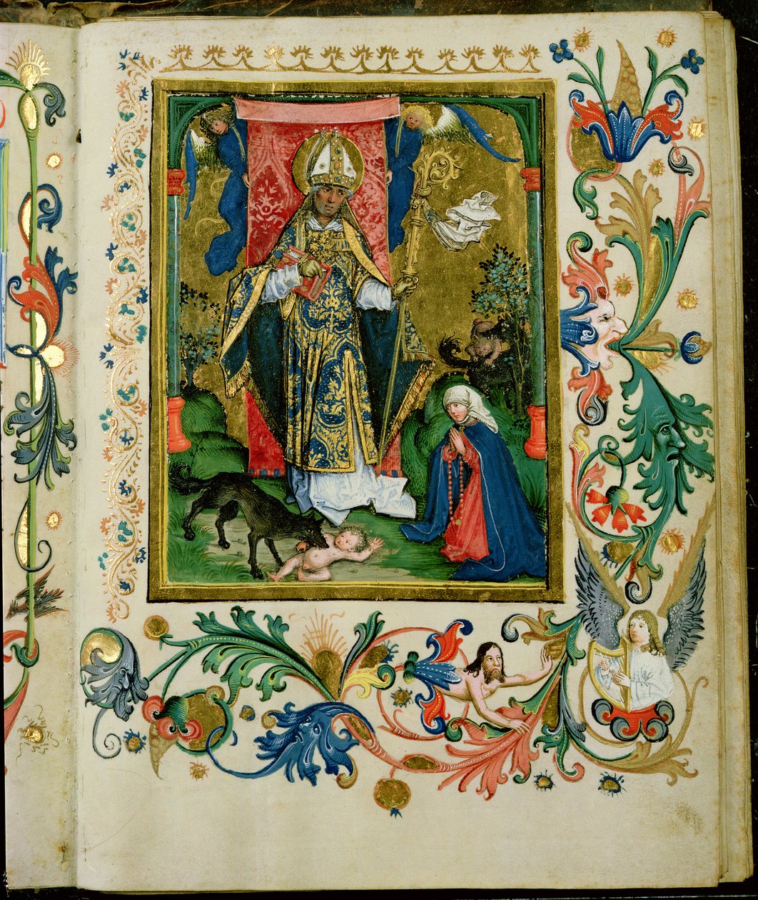 St. Augustinus met de Maagd en Kind door Hans Holbein der Jüngere