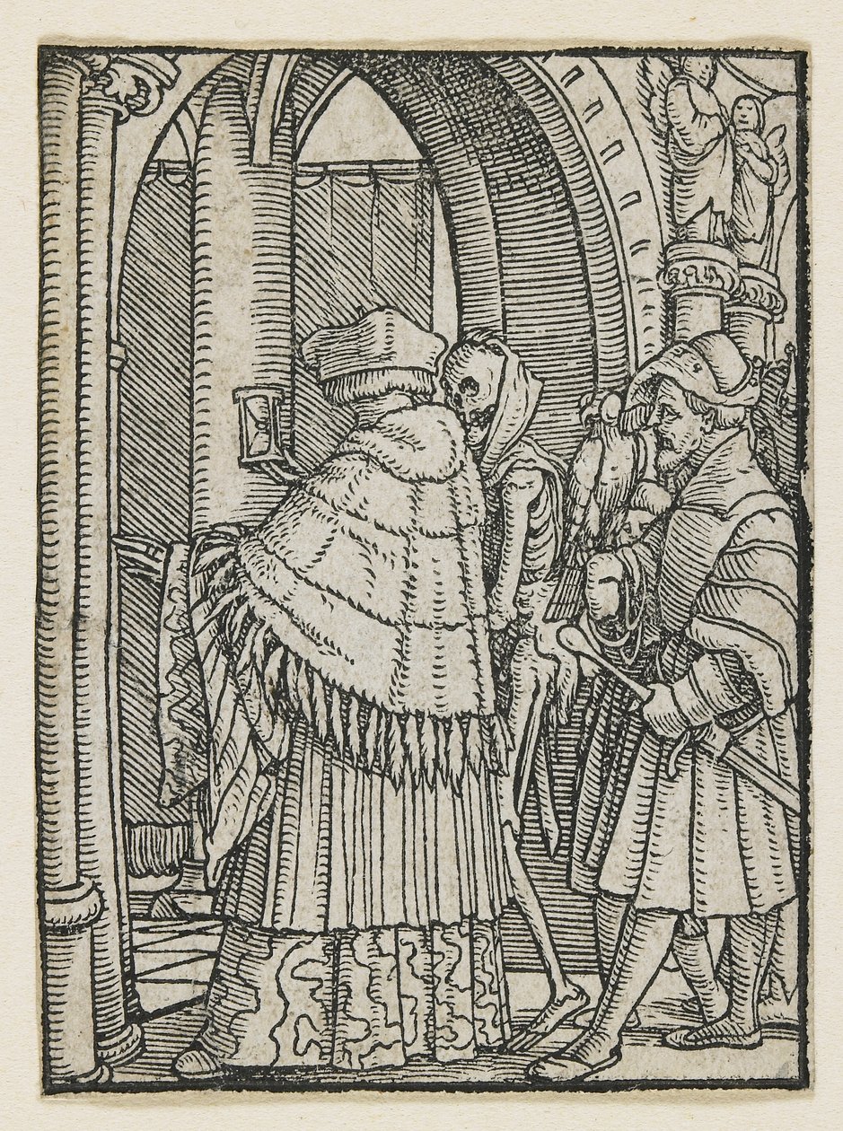 De Kanunnik uit Dans van de Dood (Lyon), 1538 door Hans Holbein der Jüngere