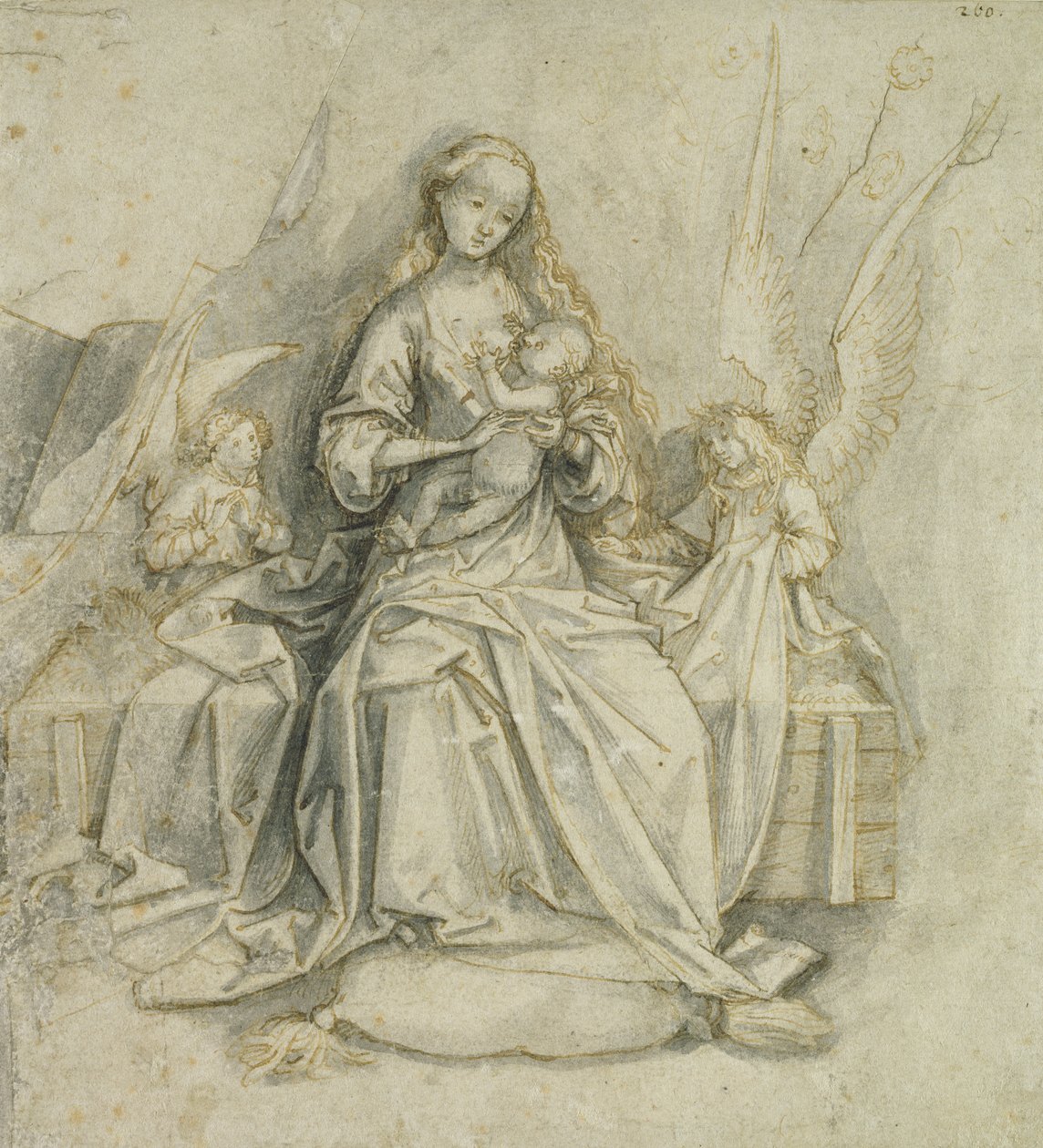 Madonna en Kind door Hans Holbein the Elder