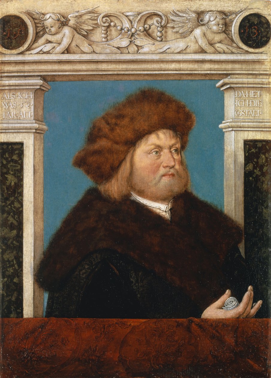 Portret van Philipp Adler, 1513 door Hans Holbein the Elder
