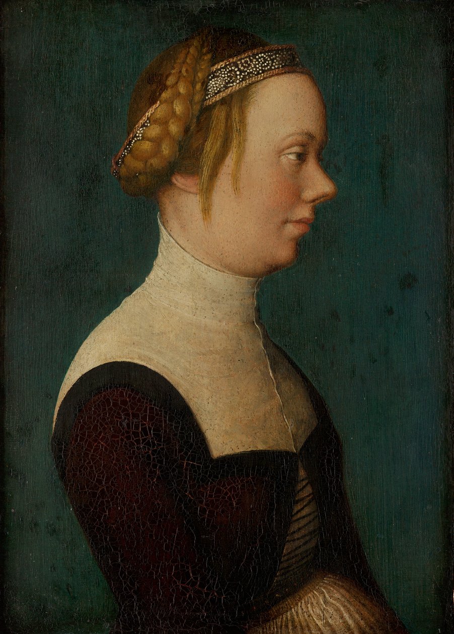 Portret van een vrouw door Hans Holbein the Elder