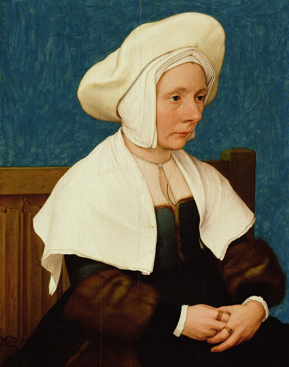 Een vrouw, 1532-34 door Hans Holbein der Jüngere