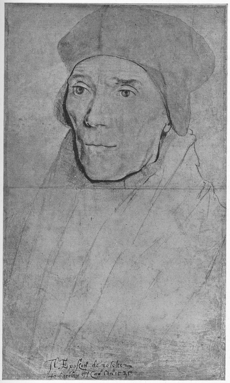Kardinaal Fisher, Bisschop van Rochester, 1532-1534, 1945 door Hans Holbein der Jüngere