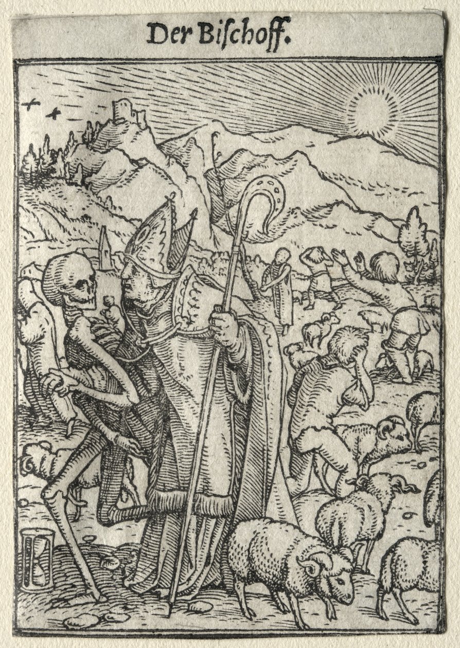 Dodendans: De bisschop door Hans Holbein the Younger
