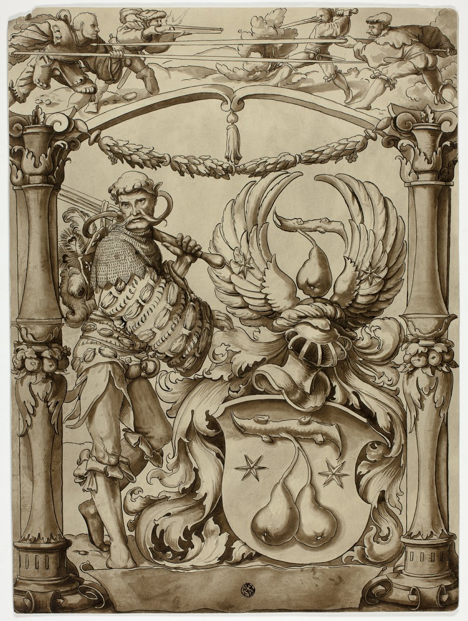 Ontwerp voor Zwitserse Heraldische Wapens door Hans Holbein the Younger