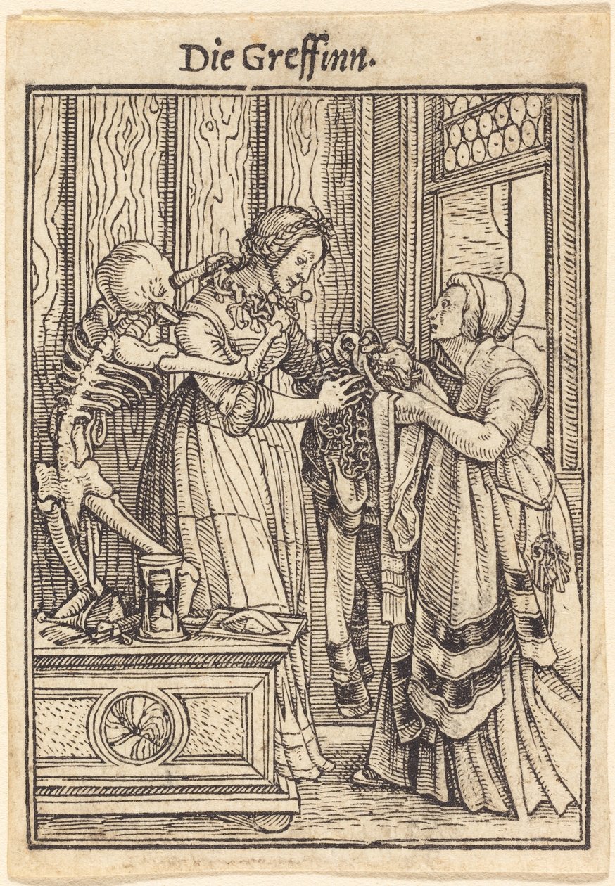 De gravin door Hans Holbein the Younger