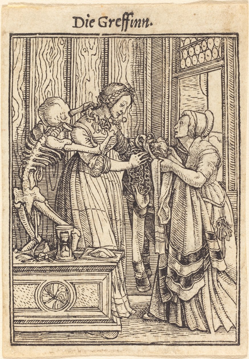 De gravin door Hans Holbein der Jüngere