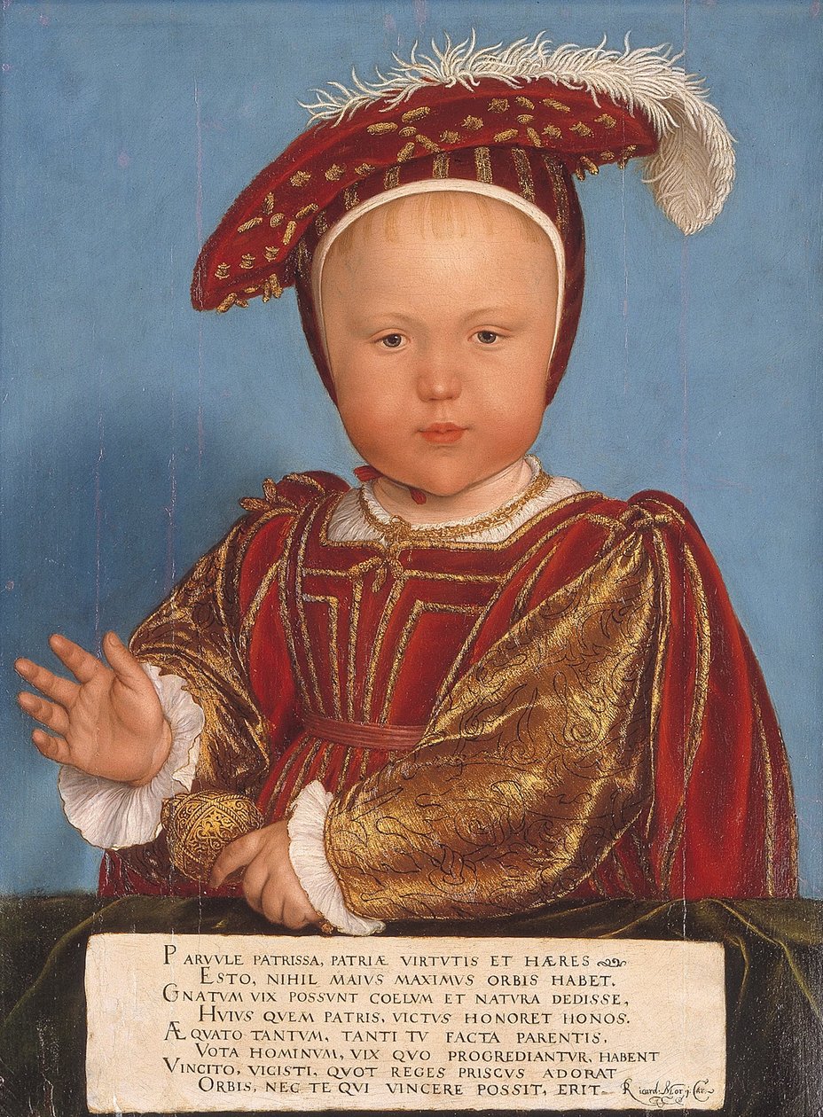 Edward, prins van Wales, later koning Eduard VI door Hans Holbein the Younger