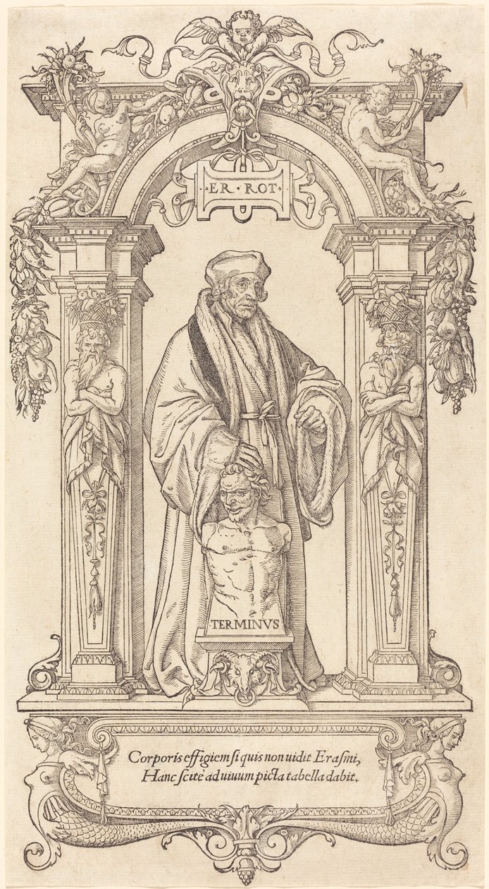 Erasmus van Rotterdam door Hans Holbein der Jüngere