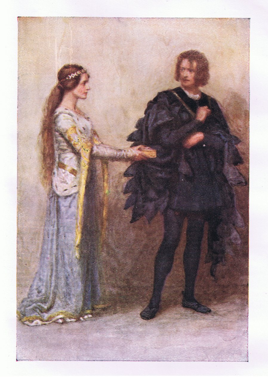 Ik, niet ik, heb je nooit iets gegeven (Hamlet), uit De Volledige Werken van Shakespeare gepubliceerd door George Harrap & Co Ltd, 1920s door Hans Holbein der Jüngere