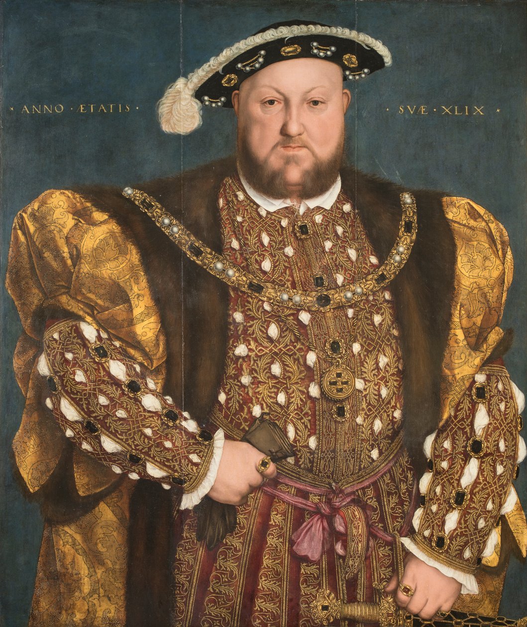 Italiaans: Portret van Hendrik VIII van Engeland Portret van Hendrik VIII van Engeland door Hans Holbein the Younger
