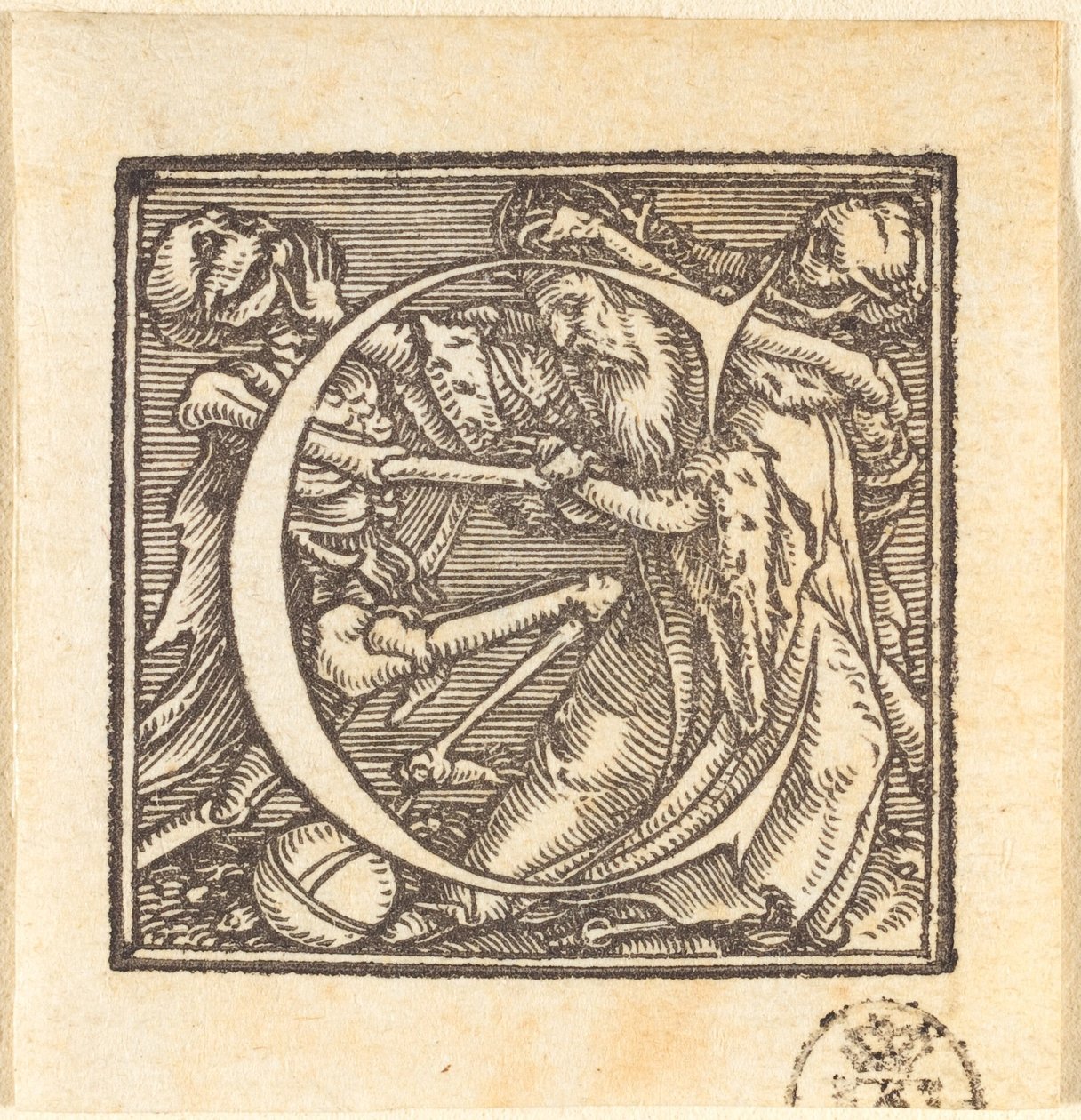 Letter C door Hans Holbein der Jüngere