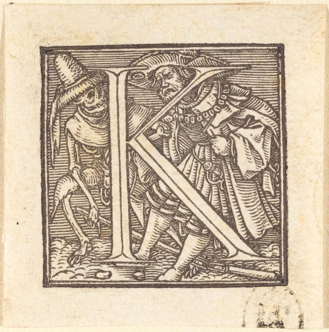 Letter K door Hans Holbein der Jüngere
