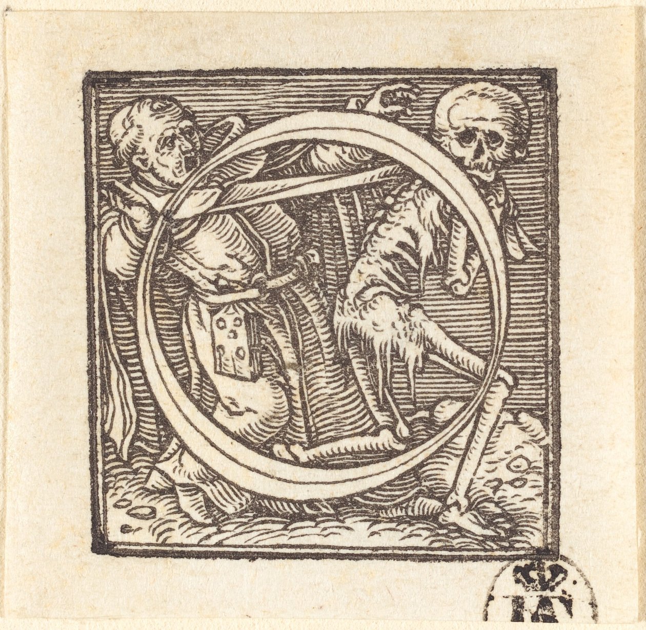 Letter O door Hans Holbein der Jüngere