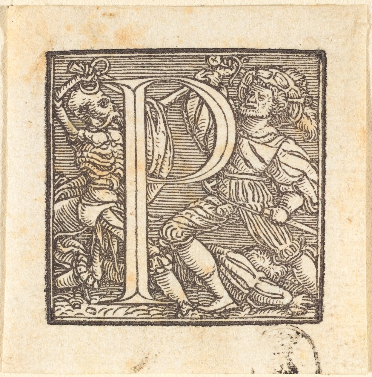 Letter P door Hans Holbein der Jüngere