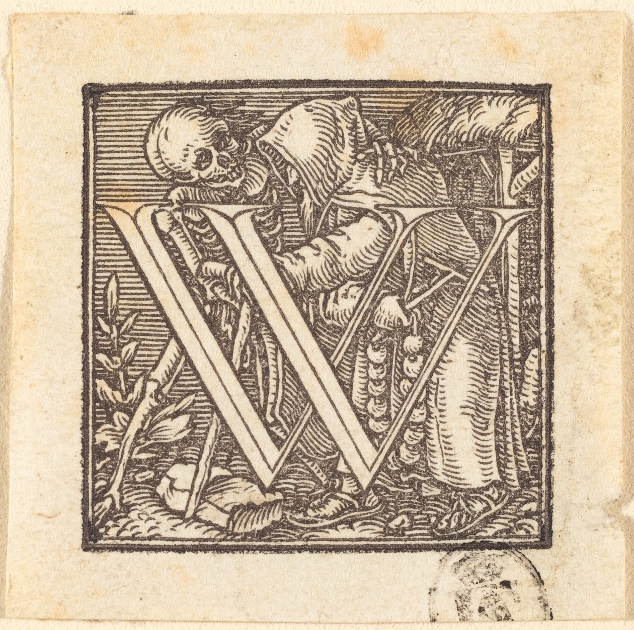 Letter W door Hans Holbein der Jüngere