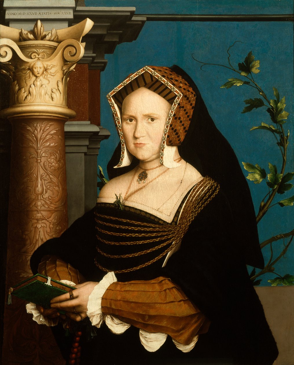 Mary, Lady Guildford door Hans Holbein the Younger