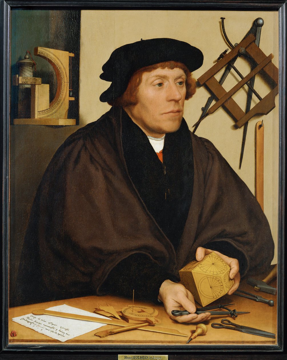 Nicolas Kratzer, astronoom van koning Henry VIII ... door Hans Holbein the Younger