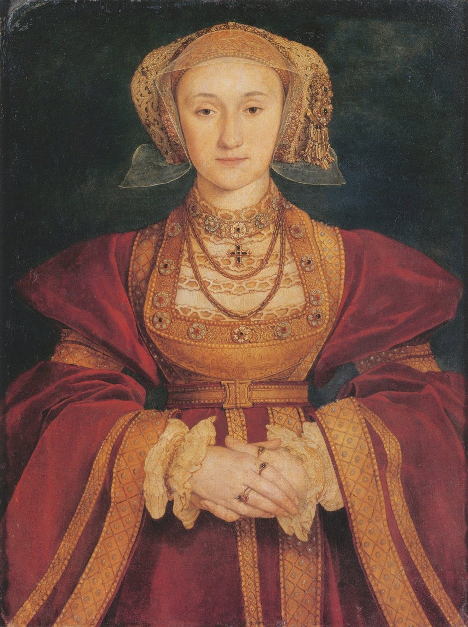 Portret van Anne van Kleef door Hans Holbein the Younger