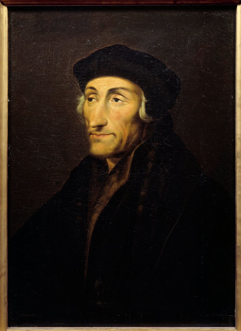 Portret van Erasmus van Rotterdam door Hans Holbein der Jüngere