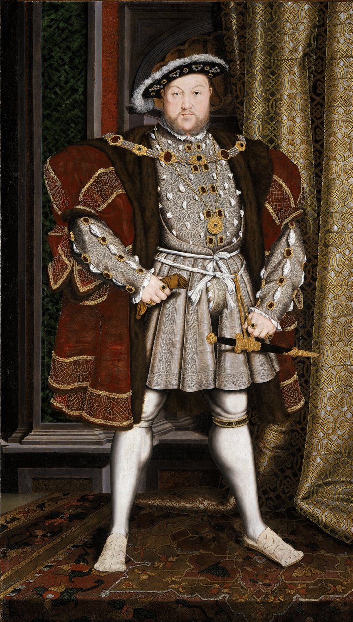 Portret van Hendrik VIII door Hans Holbein the Younger