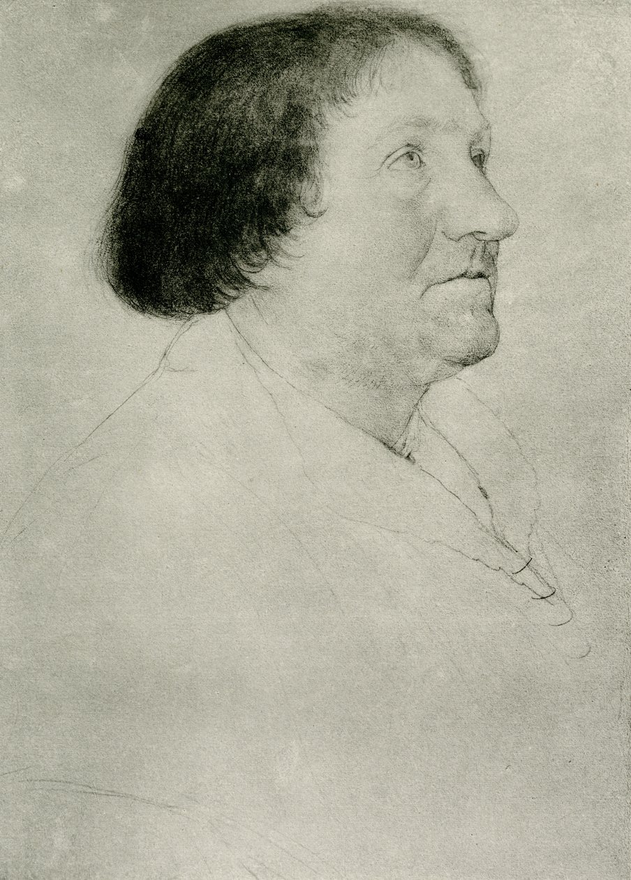 Portret van Jakob Meyer zum Hasen, burgemeester in Basel door Hans Holbein der Jüngere