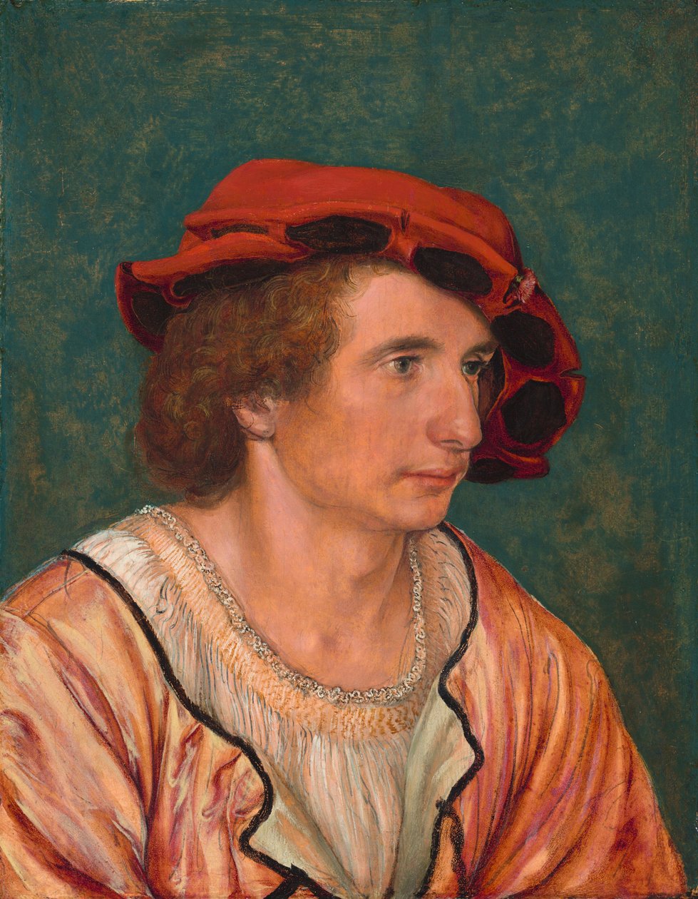 Portret van een jonge man door Hans Holbein the Younger