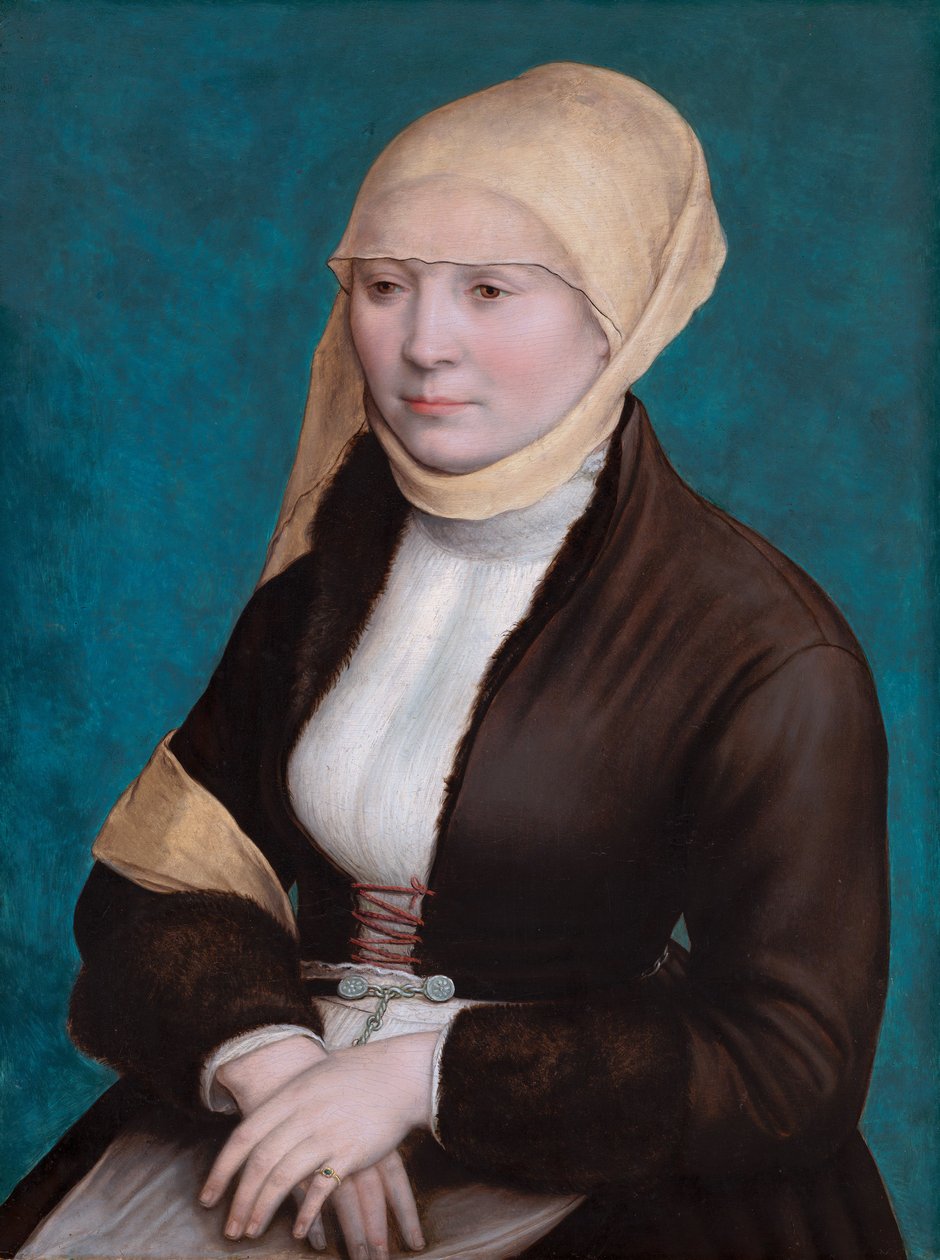 Portret van een vrouw uit Zuid-Duitsland door Hans Holbein the Younger