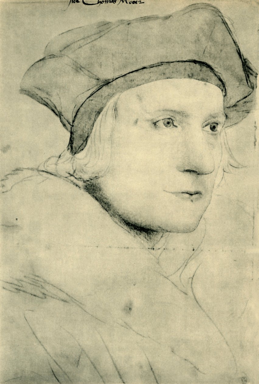 Sir Thomas More, ca. 1526-1527, 1943 door Hans Holbein der Jüngere