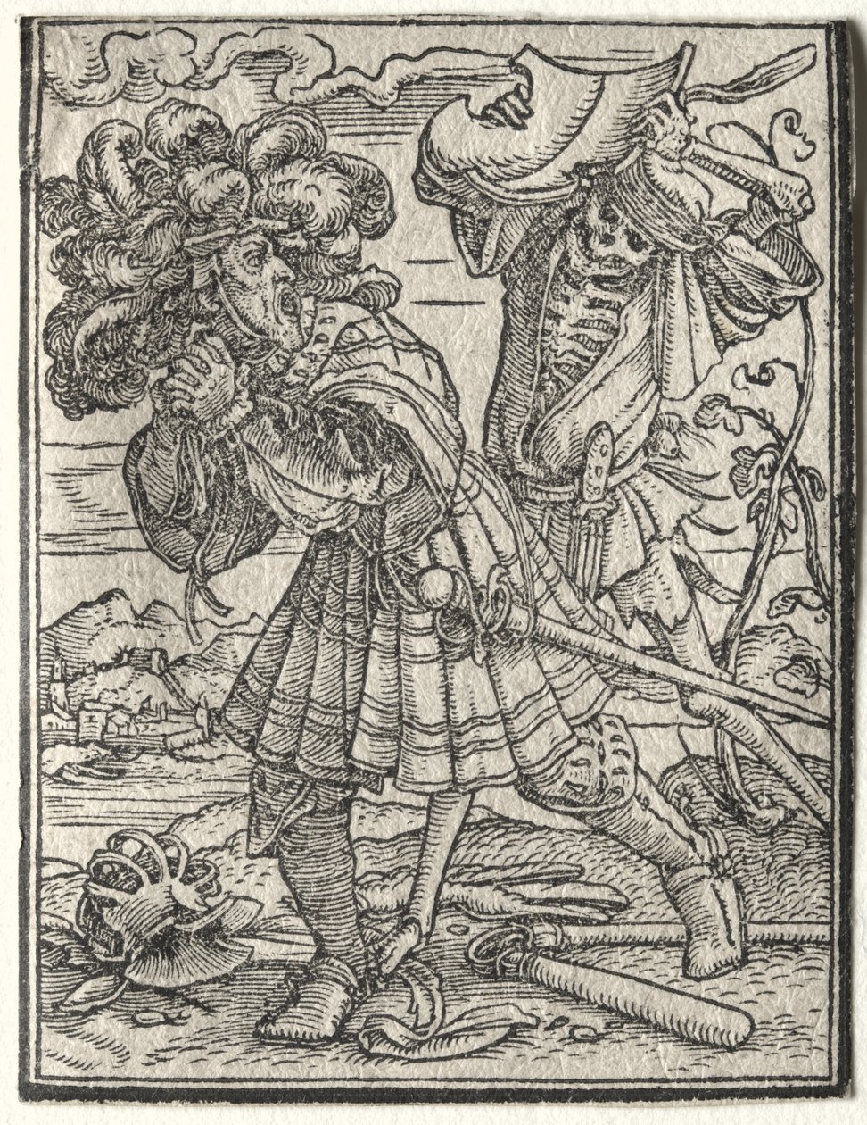 De dans van de dood: De graaf door Hans Holbein the Younger