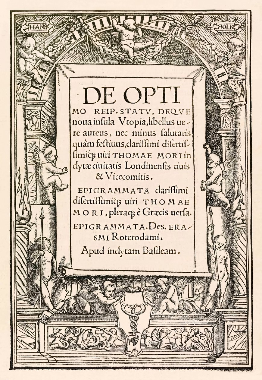 Titelpagina van de 1518 Basel derde editie van 